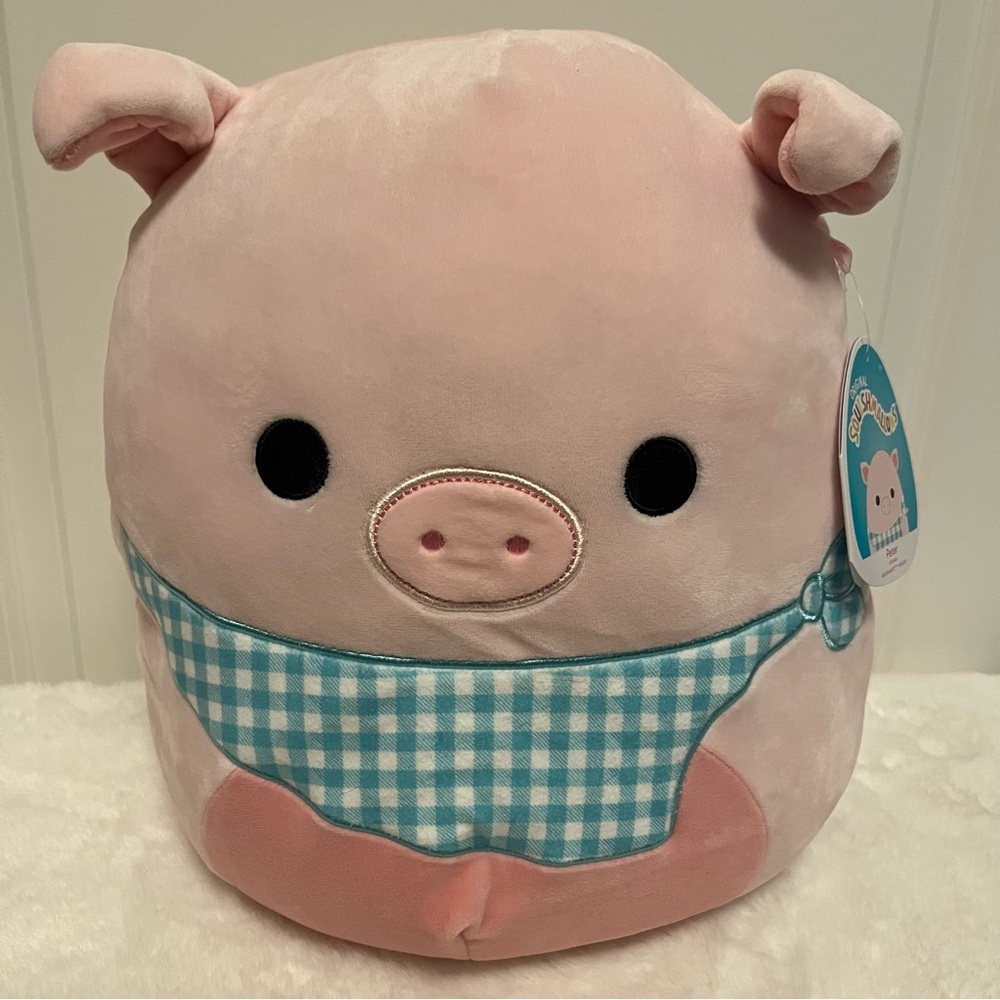 Squishmallow Peter Pig 🐷, Bandana, Spring 🌸, 12” New